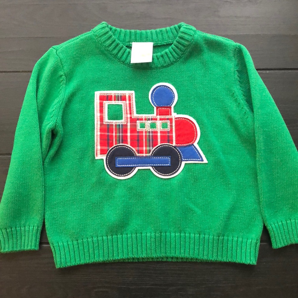 Boys Christmas sweater with train 🚂